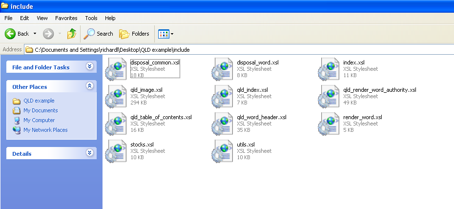 Include folder